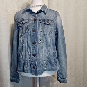 Buffalo David Bitton denim jacket with a distressed look